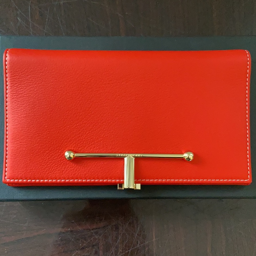 Strathberry, Large Melville Street Wallet, Red